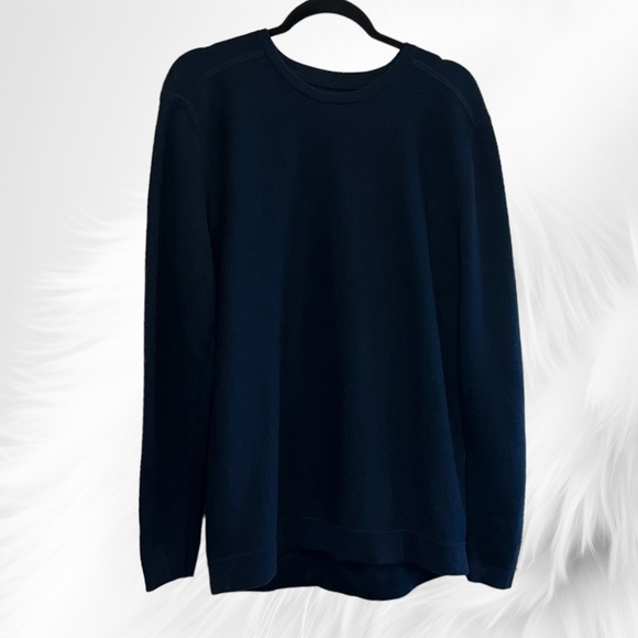 lululemon athletica Other - Lululemon Cascade Coast Crew Dark Blue Merino Wool Sweater